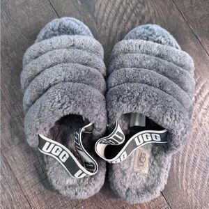 UGG Fluff Yeah Slides in Gray
